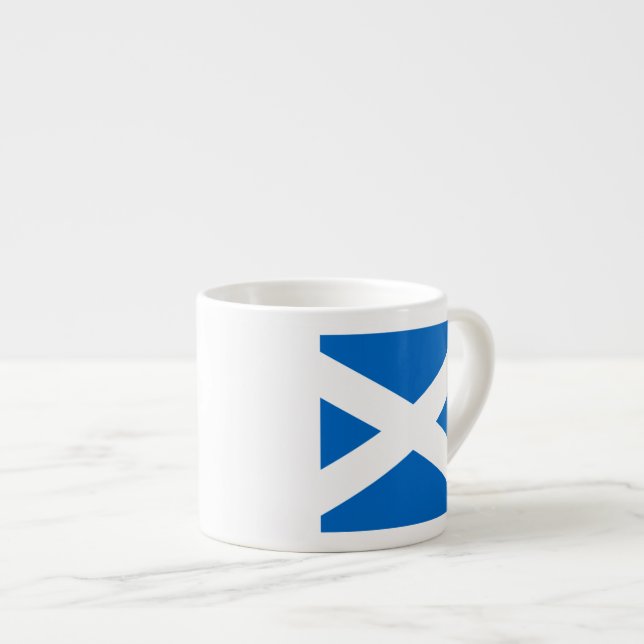 Scottish Cross Scotland Colors Espresso Cup (Front Right)