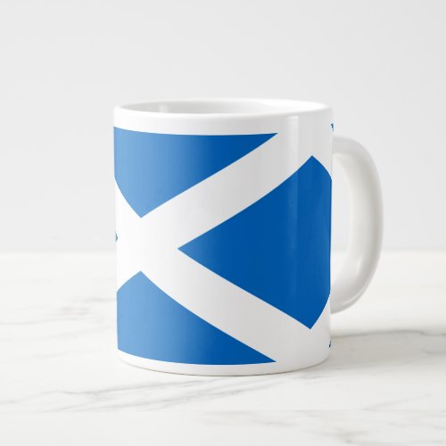 Scottish Cross Scotland Colors Giant Coffee Mug