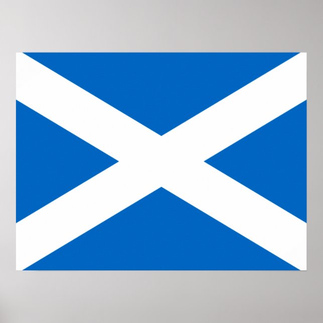 Scottish Cross Scotland Colors Poster (Front)
