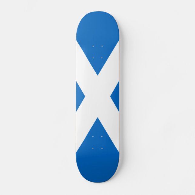Scottish Cross Scotland Colors Skateboard (Front)