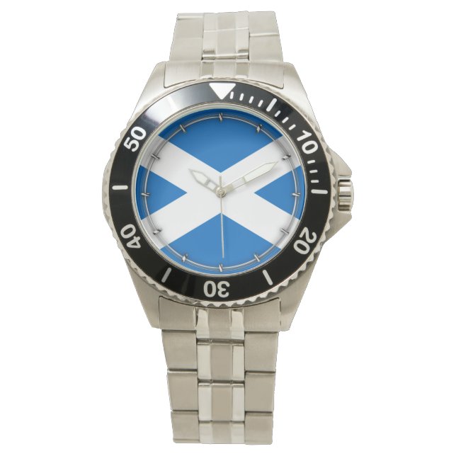 Scottish Cross Scotland Colors Watch (Front)
