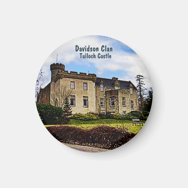 Scottish Davidson Clan's Tulloch Castle Magnet (Front)