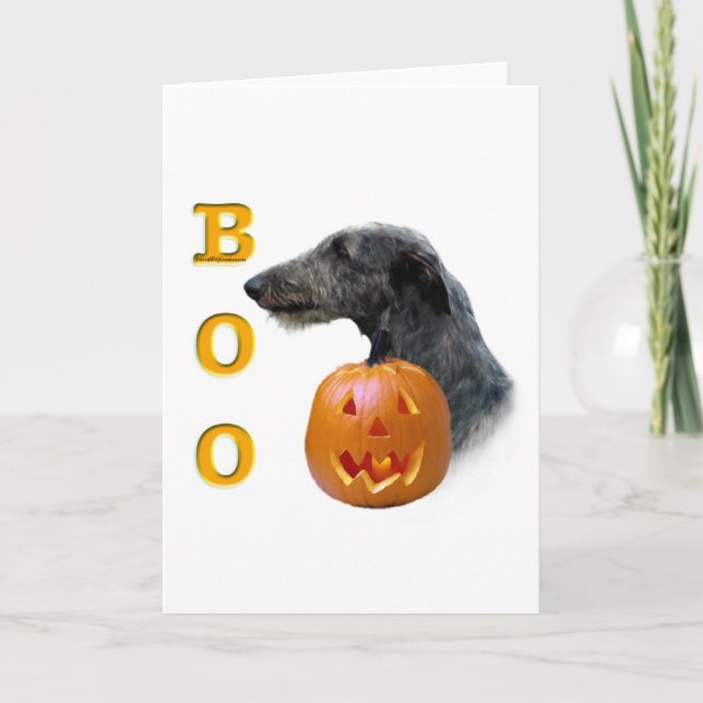 Scottish Deerhound Boo Card (Front)