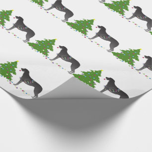 Scottish Deerhound Christmas Design Wrapping Paper