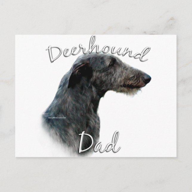 Scottish Deerhound Dad 2 Postcard (Front)