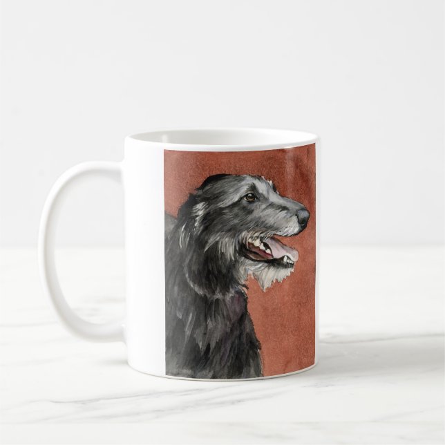 Scottish Deerhound Dog Art Mug (Left)