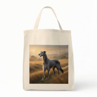 Scottish Deerhound Elegant Grocery Tote Bag