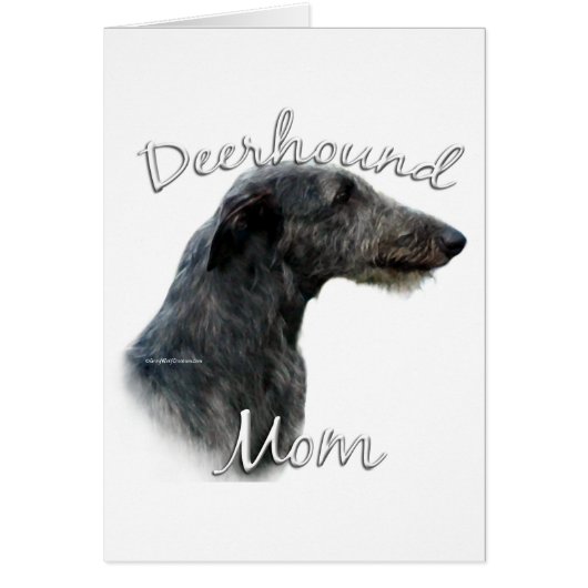 Scottish Deerhound Mom 2 Cards (Front)