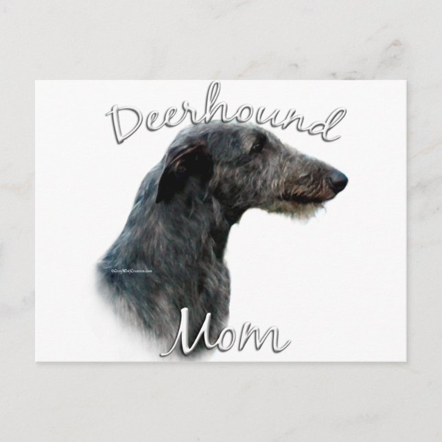 Scottish Deerhound Mom 2 Postcard (Front)