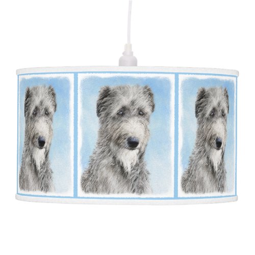 Scottish Deerhound Painting _ Cute Original Dog Ar Ceiling Lamp
