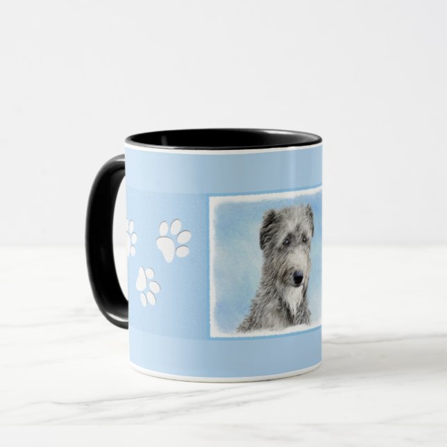 Scottish Deerhound Painting - Cute Original Dog Ar Mug (Front Left)