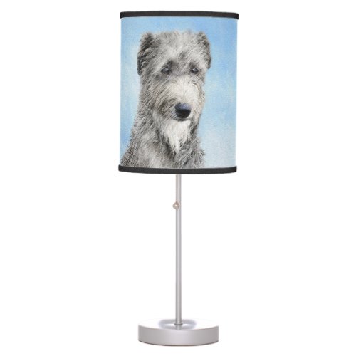 Scottish Deerhound Painting _ Cute Original Dog Ar Table Lamp