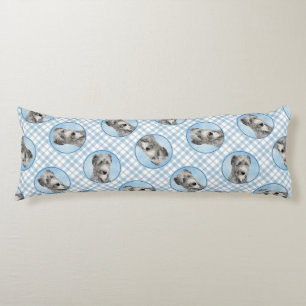 Scottish Deerhound Painting Grey Original Dog Art Body Pillow