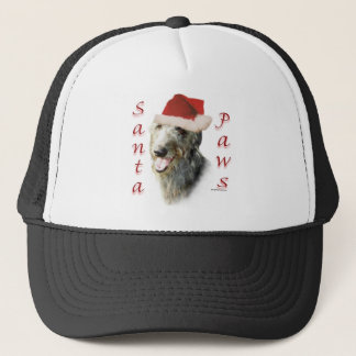Scottish Deerhound Santa Paws Trucker Hat