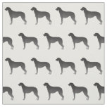 Scottish Deerhound Silhouette Tiled Fabric