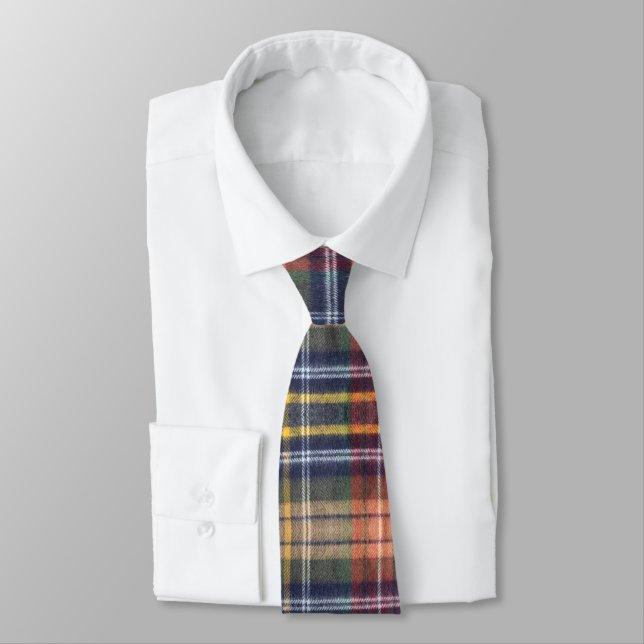 Scottish design neck tie (Tied)