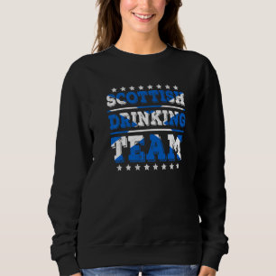 Scottish Drinking Team Scotland Flag Drinking Sweatshirt