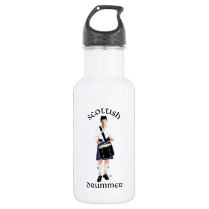 Scottish Drummer - Blue Kilt Water Bottle