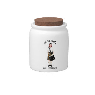 Scottish Drummer - Butterscotch Candy Jar