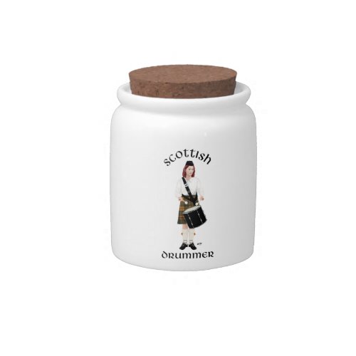 Scottish Drummer _ Butterscotch Candy Jar