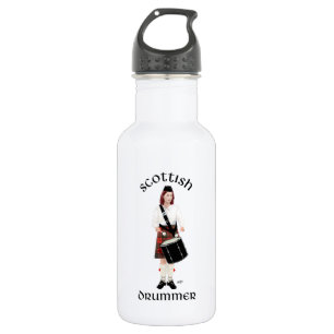 Scottish Drummer - Female Stainless Steel Water Bottle