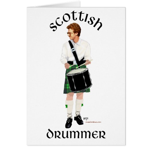 Scottish Drummer - Green Kilt (Front)