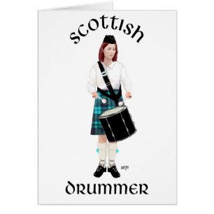 Scottish Drummer - Turquoise Cards