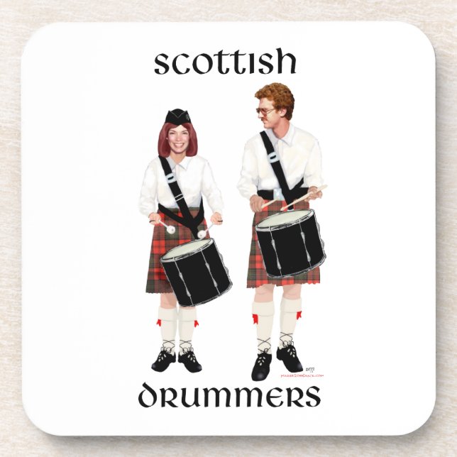 Scottish Drummers Beverage Coaster (Front)