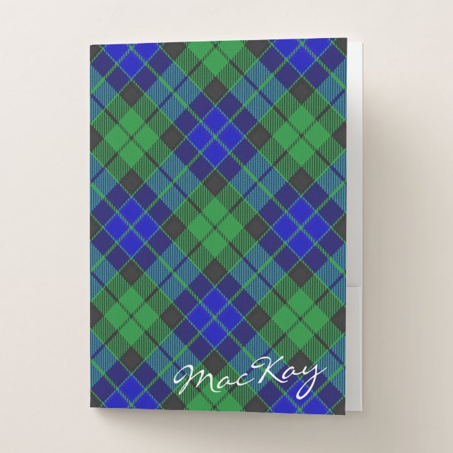 Scottish Effects Clan MacKay Tartan Pocket Folder (Front)