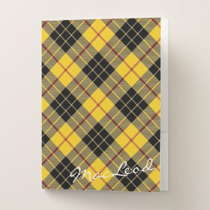 Scottish Effects Clan MacLeod of Lewis Tartan Pocket Folder