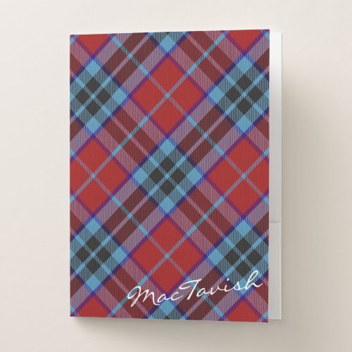 Scottish Effects Clan MacTavish Tartan Pocket Folder