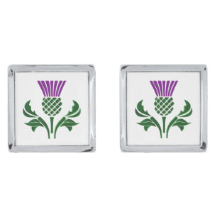 Scottish emblem thistle cufflinks