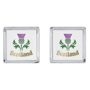 Scottish emblem thistle cufflinks