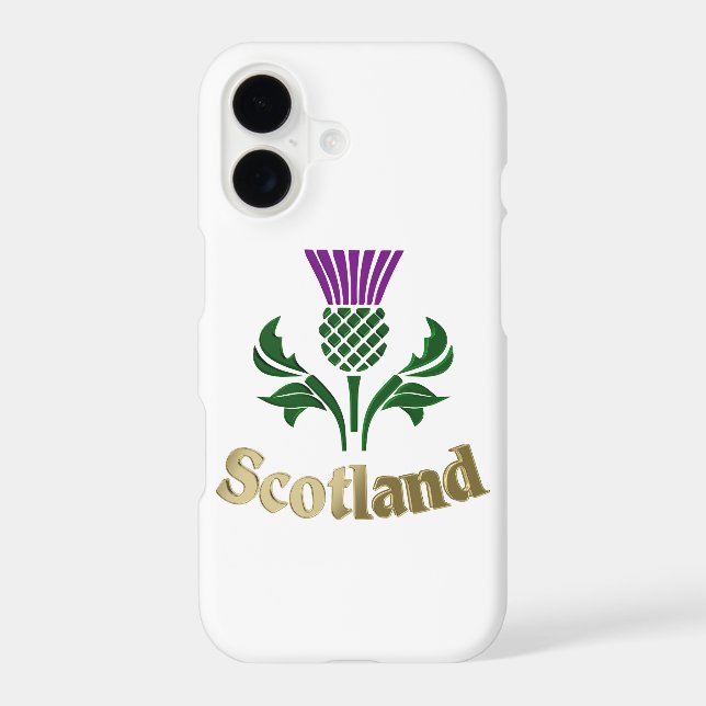 Scottish emblem thistle iphone case (Back)
