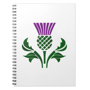 Scottish emblem thistle notebook