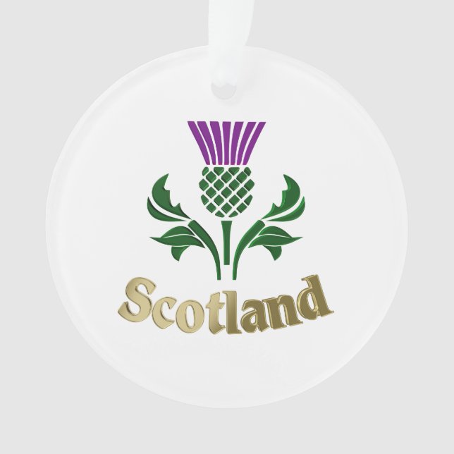 Scottish emblem thistle ornament (Front)