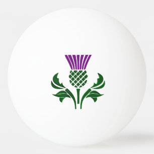 Scottish emblem thistle ping pong ball