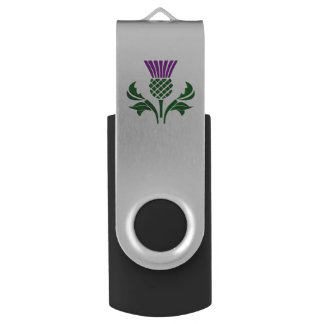 Scottish emblem thistle USB flash drive