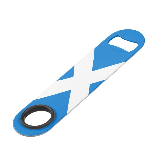 Scottish flag bar key (Front Angled)