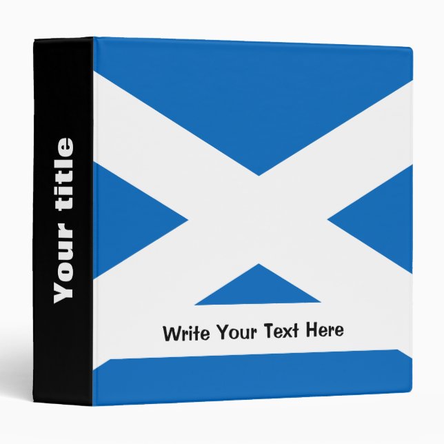 Scottish flag binder (Front/Spine)