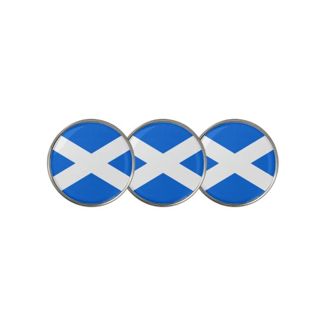 Scottish Flag bmcnt Golf Ball Marker (3 Up)