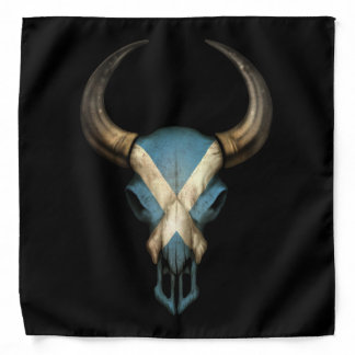 Scottish Flag Bull Skull Bandana