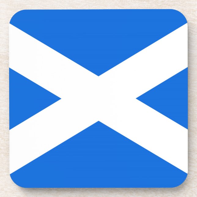 Scottish flag coastercnt beverage coaster (Front)