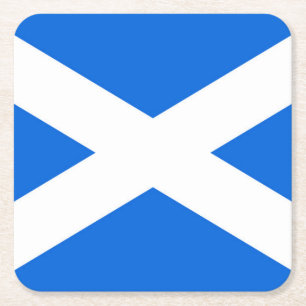 Scottish Flag coastercnt Square Paper Coaster