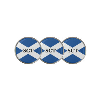 Scottish flag custom golf ball marker coins gift