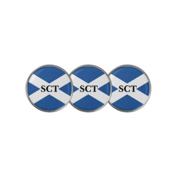 Scottish Flag Custom Golf Ball Marker Coins Gift by iprint at Zazzle