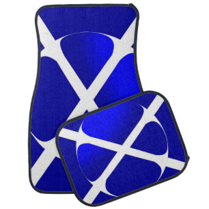 Scottish Flag Design Car Mat