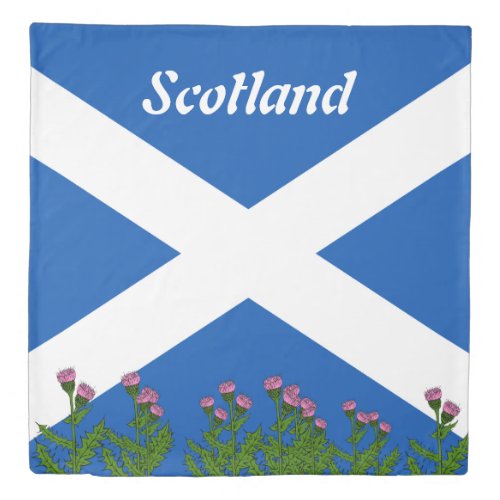 Scottish flag duvet cover