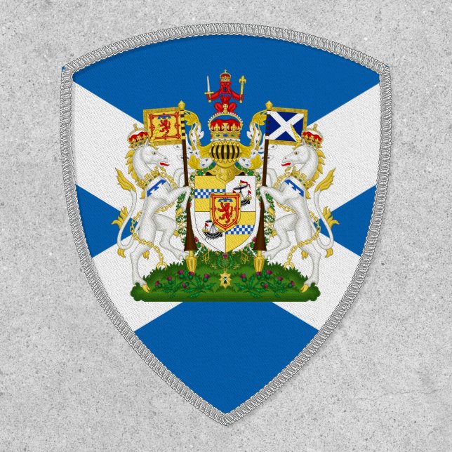 Scottish Flag, Emlem & Scotland fashion Patch (Front)