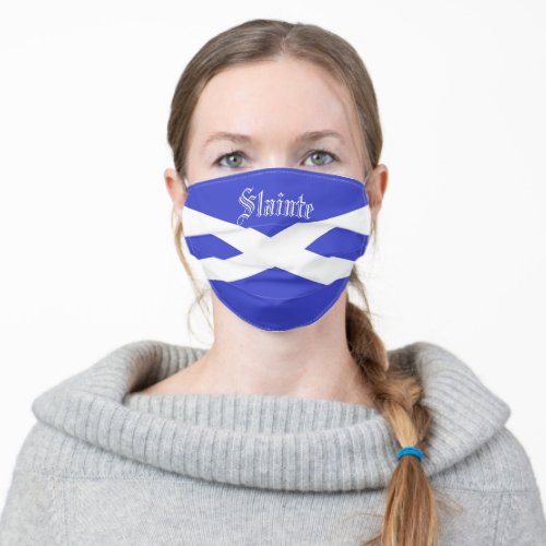 Scottish Flag Fask Adult Cloth Face Mask